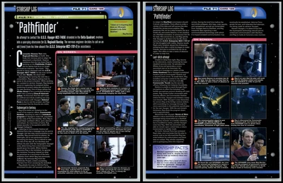 £1.49 • Buy Pathfinder - Voyager - Star Trek Fact File Page