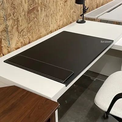 IKEA RISSLA Desk Pad Black 33⅞×22⅞  Look And Feel Like Leather NEW- • £77.09
