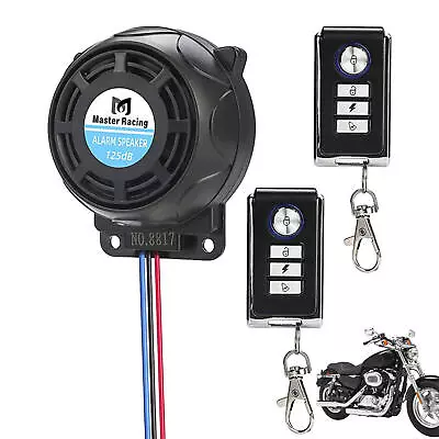 Motorcycle Alarm 125dB Burglar Motorbike Alarm System With 2 Remote Control  • $27.62