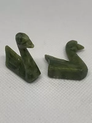 Jade Chopstick Stands - Duck 2 Pc Set. Approximately 3x3cms Set 5 • $4.50