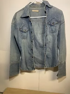 Vintage Levi’s Jacket Womens 2002 Western Big Cuffs Medium • $22.95