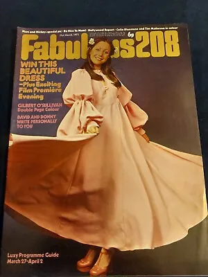 Vintage FABULOUS 208 Magazine 31 MARCH 1973 Bolan Gilbert Cassidy Osmonds 133 • £12.50