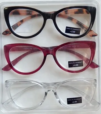 Marilyn Monroe Premium 3-pack Reading Glasses Readers +1.50 +2.00 +2.50 New  • $29.99