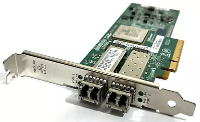 QLogic QLE8152 Dual Port 10GbE SFP+ PCIe Converged Network Card W/ 2x 10Gb SFPs • $39.95