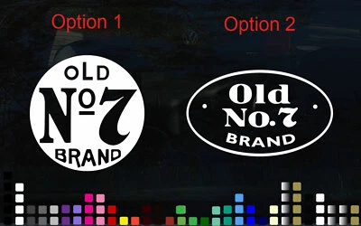 $7.99 • Buy JACK DANIELS Old No 7 Sticker Decal Whiskey Label Car Fridge Bar Wall Door