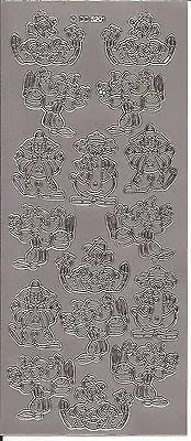 £1.99 • Buy Peel Offs-Gnomes/Fairies/Dragons/Clowns-Colourful Stickers For Card-making BOGOF
