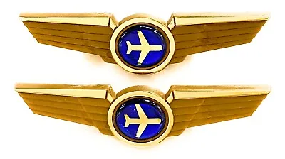 $8.99 • Buy Airlines Pins Airplane Dome Pilot Wings
