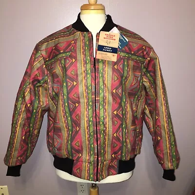 VTG Key SADDLE KING WESTERN Jacket AZTEC New Old Stock - Sz XL Made In USA New! • $109