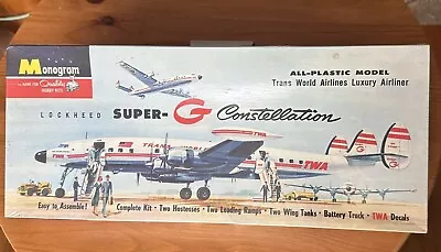 Monogram Super G Constellation TWA Model Plane Kit Original Shrink Wrap • $49.99