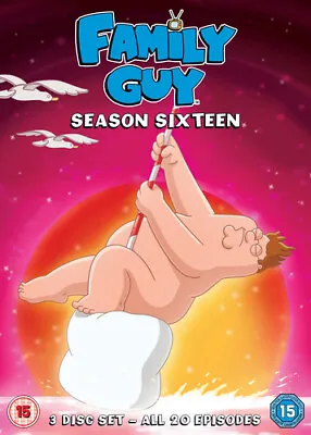 Family Guy: Season Sixteen DVD (2016) Seth MacFarlane Cert 15 3 Discs • £3