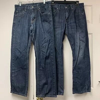 LOT Of 2 Pairs Levis 559 Mens 30x30 Denim Blue Jean Relaxed Straight Fit Denim • $45