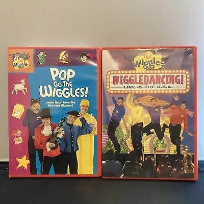 The Wiggles: Wiggledancing! & Pop Go The Wiggles Nursery Rhymes DVD Lot Kids Fun • $9.99