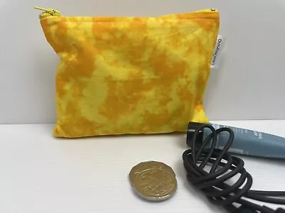 Orange & Yellow Tie  Dye Hippie Festival Bag Coin Pouch Australian  15 X 10 Cm • $9