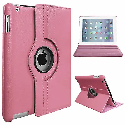 360° Rotation Leather Case Cover For IPad 10thGen/9/8/7/6/5 Air 5/4/3/2 Pro11 • £4.99