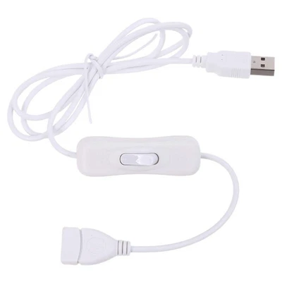 $15.57 • Buy USB 2.0 Male To Female Extension Extender White Cable With Switch ON OFF Cable