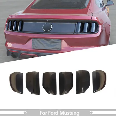 For Ford Mustang 15-17 Smoked Tail Light Parts Lamp Cover Guard Trim Accessories • $35.99
