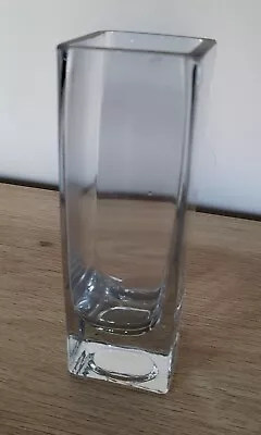 £5.60 • Buy Tall Oasis Clear,Cube/Square, Vase, 6  / 15cm Flower/Home/Wedding Centrepieces.