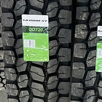 4 Tires Geoquest QD720 295/75R22.5 Load H 16 Ply Drive Commercial • $1725.99