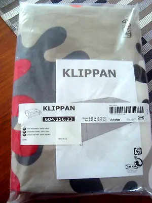 IKEA KLIPPAN Cover 2-seat Sofa Loveseat Slipcover Mattsbo Splash Multicolor NEW • £127.76