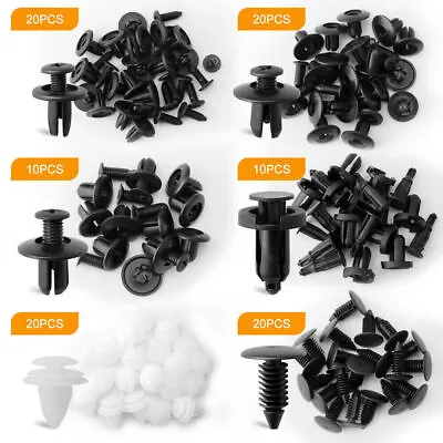 100x/Set Car Parts Body Trim Retainer Fastener Clips Push Pin Fender Bumper Kits • $14.29