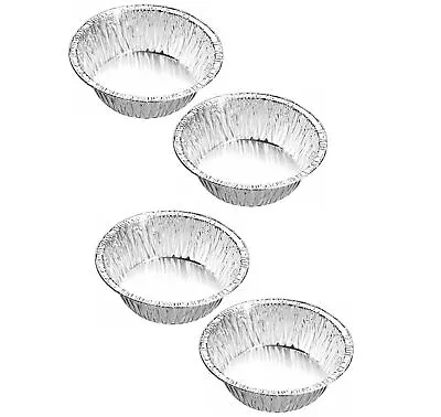 £129.99 • Buy 500 X Round Small Deep Foil Pie Dishes Case Tart Patty Mince Baking Packaging