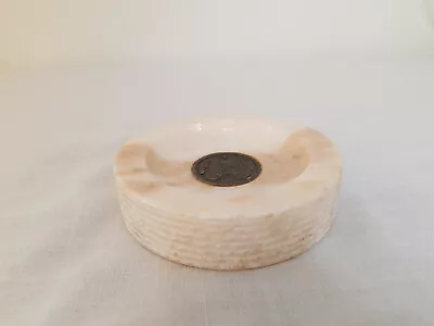 Vintage Heavy Marble Stone Ashtray Smoking Round Ash Tray • £19.95