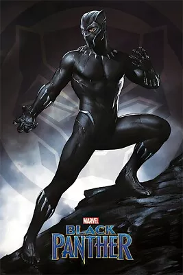 Black Panther - Marvel Movie Poster / Print (Panther / Stance) (Size: 24  X 36 ) • $12.99