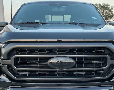$19.95 • Buy For 2021-2023 Ford F150 Front & Rear Emblem Insert Decal Vinyl Dark Smoke