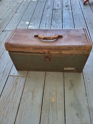 Vintage SK Tool Box Good Badge Lots Of  Original Green Intact Restorable. • $25