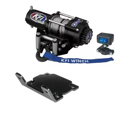 KFI Winch Kit 2000 Lb For Yamaha Grizzly 350 2x4 4x4 2007-2014 (Steel Cable) • $259.95