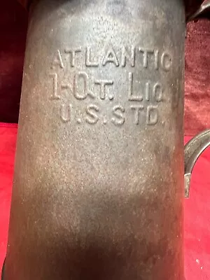 Vintage ATLANTIC 1 Quart Oil Can Dispenser U.S. Std. Nice Can • $14.99