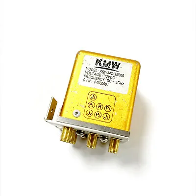 $98 • Buy KMW KSW34OI2B000 Microwave RF 6-way Coaxial Switch DC-3 GHz 12VDC SMA