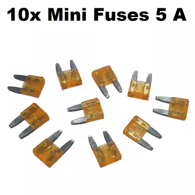$3.45 • Buy 10x 5 AMP Mini Car Fuse Blade Truck Auto 5A Automotive Fuses