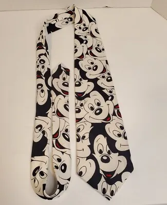 Vintage Disney Mickey Mouse Tie - Mickey Unlimited Black And White Collage • $5