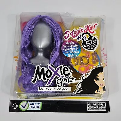 Moxie Girlz Magic Hair Purple Wig & Jewelry For Dolls Misp Mga Rare • $14.95