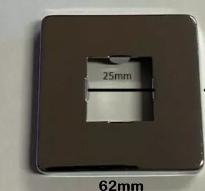 £9.99 • Buy Square Shower Arm Cover Plate Back Plate Chrome 25mm 62mm