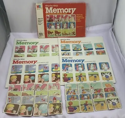 1983 Step By Step Memory Game By Milton Bradley Complete In Good Cond FREE SHIP • $22.49