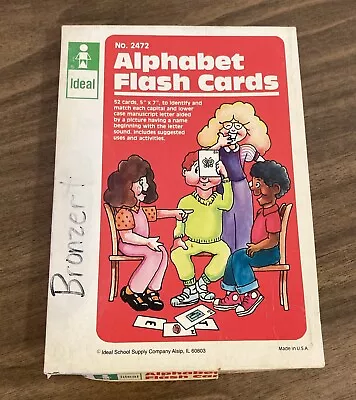 Vintage Ideal School Supply Flash Cards Alphabet 2472 (1985) • $4.99