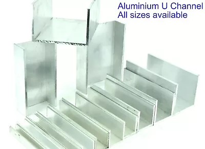 Aluminium U CHANNEL C Section & Bespoke Sizes Cut To Length UK Metal Distributor • £7.05