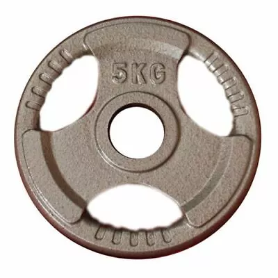 5KG Olympic Solid Cast Iron Hammertone Weight Plate 50mm Weightlifting New • $34