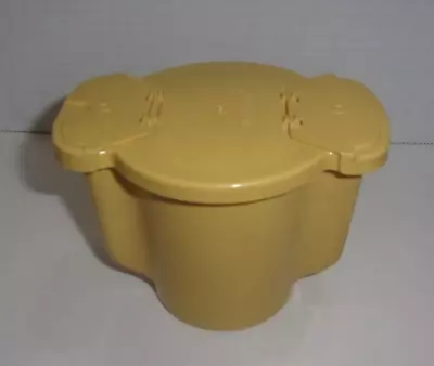 Vintage Tupperware Sugar Container 577-10 Harvest Gold Yellow Good Condition • $11