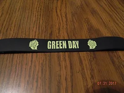 New- GREEN DAY  American Idiot  Logo Rubber Wristband Bracelet • $8.95