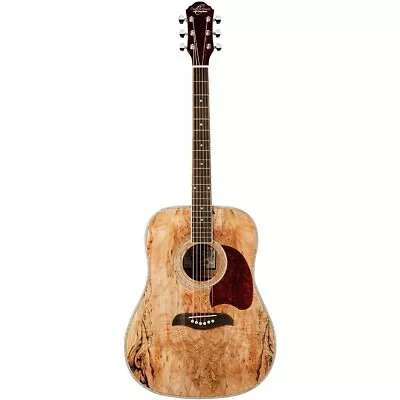 Oscar Schmidt OG2SM Spalted Maple Dreadnought Acoustic Guitar Natural • $152.99