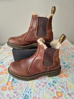 Dr Marten Lenore Tan Chelsea Boots Size 6 • £45