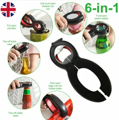 6 In 1 Multi Opener - Jars Cans Bottles And More - Arthritis Kitchen Aid UK • £5.99