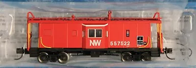 N Scale - BLUFORD SHOPS 43060 NORFOLK & WESTERN Int. Phase 3 Bay Window Caboose • $61.53