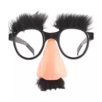 Disguise Glasses Big Nose Glasses With Eyebrows Mustache Silly Funny Photo • $7.46