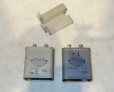 Vitamin Q 1uF 600V Capacitors With Mount PAIR #2 • $54.52