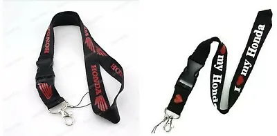 Honda Motorcycle Lanyard & I Love  Honda Straps Neck Keychain Phone Card Holder • $13.99