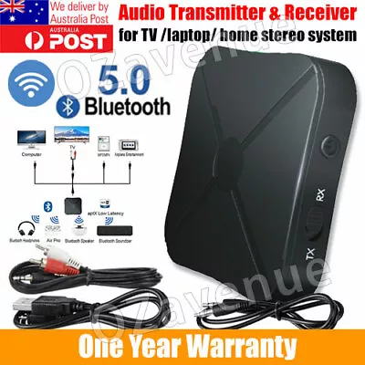 HIFI Bluetooth Wireless 2 In1 Audio Transmitter Receiver 3.5MM RCA Music Adapter • $7.99